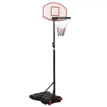Produktbild: liten basketkorg med vit platta på stativ med hjul