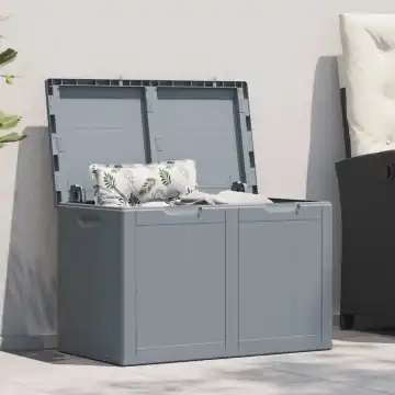 Produktbild: brun dynbox i plast med träimitation