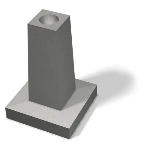 Produktbild: Grundplint för carport, 750 × 500 × 500 mm